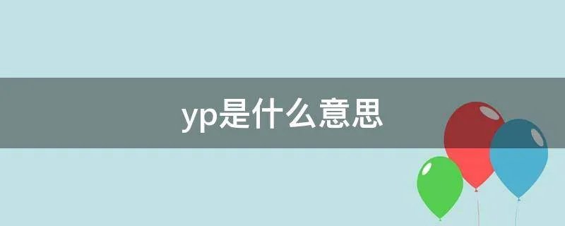 yp是什么意思