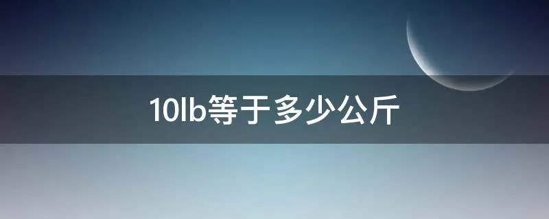 10lb等于多少公斤