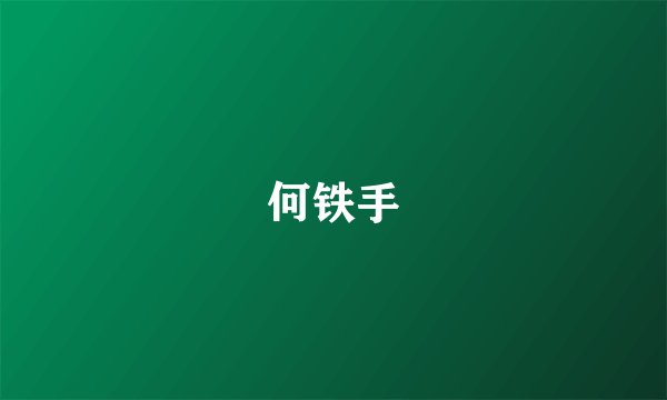 何铁手