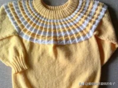 两种颜色的毛衣编织方法?