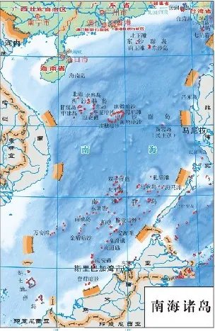 中国南海地图