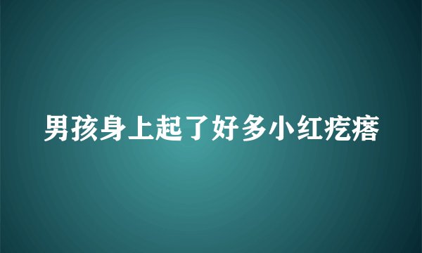 男孩身上起了好多小红疙瘩