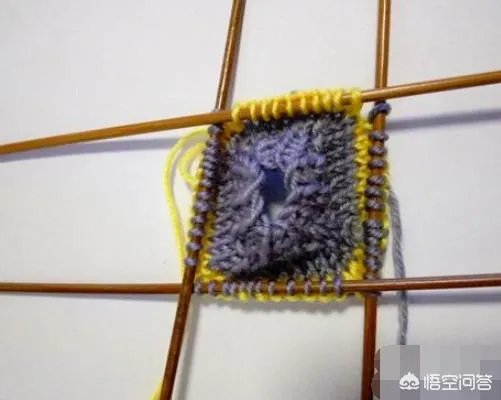 两种颜色的毛衣编织方法?