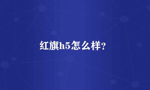 红旗h5怎么样？