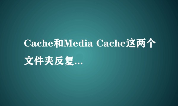 Cache和Media Cache这两个文件夹反复出现，要怎么解决？