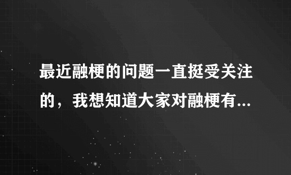 最近融梗的问题一直挺受关注的,我想知道大家对融梗有没有一个具体的定义?