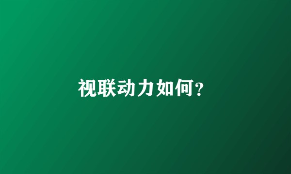 视联动力如何？