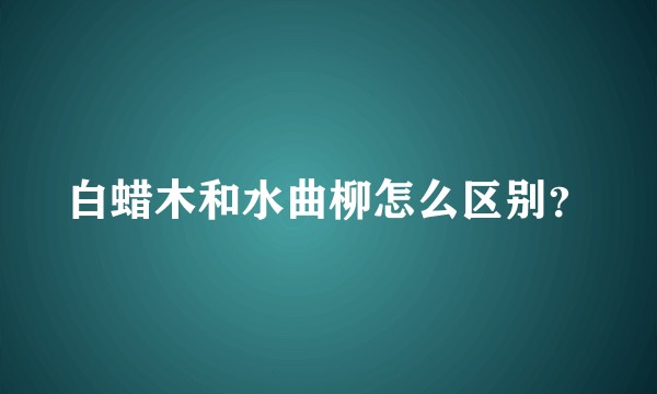 白蜡木和水曲柳怎么区别？