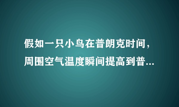 假如一只小鸟在普朗克时间，周围空气温度瞬间提高到普朗克温度并在下一个普朗克时间恢复常温。它会怎么样？