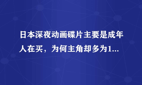 日本深夜动画碟片主要是成年人在买，为何主角却多为14~18岁？