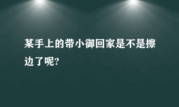 某手上的带小御回家是不是擦边了呢?