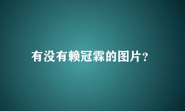 有没有赖冠霖的图片？