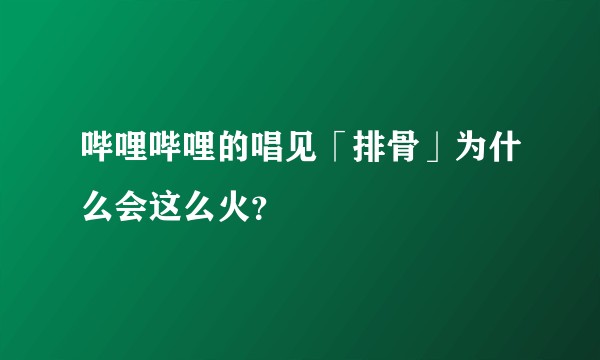 哔哩哔哩的唱见「排骨」为什么会这么火？