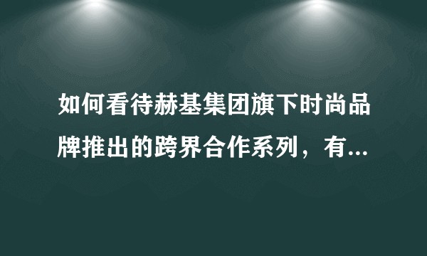 如何看待赫基集团旗下时尚品牌推出的跨界合作系列，有何特别之处？