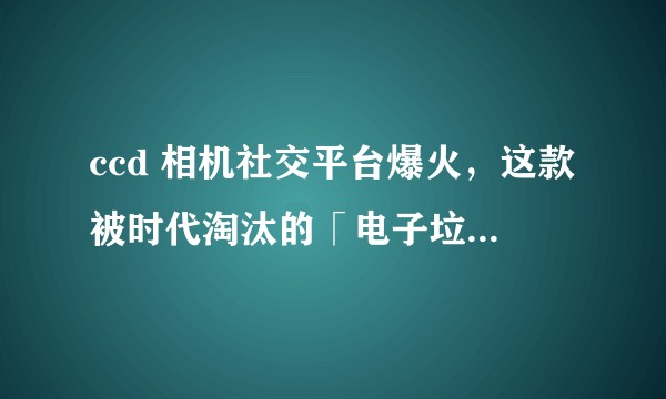 ccd 相机社交平台爆火，这款被时代淘汰的「电子垃圾」为何会突然火起来？谁在靠 ccd 相机获利？